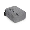 A gray durable waterproof crossbody bag for men shown from above.