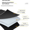 A diagram showing the multi-layer fabric structure of a storage bag, detailing layers like Oxford cloth, pearl cotton, and me