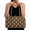 Leopard Print Nylon Shoulder Tote Bag