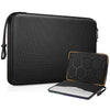 Black durable laptop sleeve with a protective sleeve for a 13-15.6 inch computer.