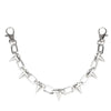 Silver metal purse chain strap for crossbody bags