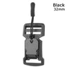 Black 32mm magnetic quick release buckle for belts and bags