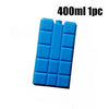 Bloc de glace en gel réutilisable bleu, taille 400 ml, emballé en une seule pièce.