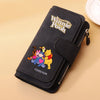 A black zippered pouch featuring Winnie the Pooh characters and the word Forever
