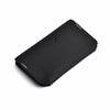Black magnetic foldable ID card holder and coin purse shown from above.