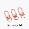 Roségold-Metall-Scharnierhaken für Taschen und Gürtel