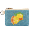 Boho Beaded Coin Purse with Coconut Tree Design