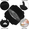 Black reusable thermal insulated bento bag featuring a smooth dual zipper, strong handles, an extra front pocket, and is easy
