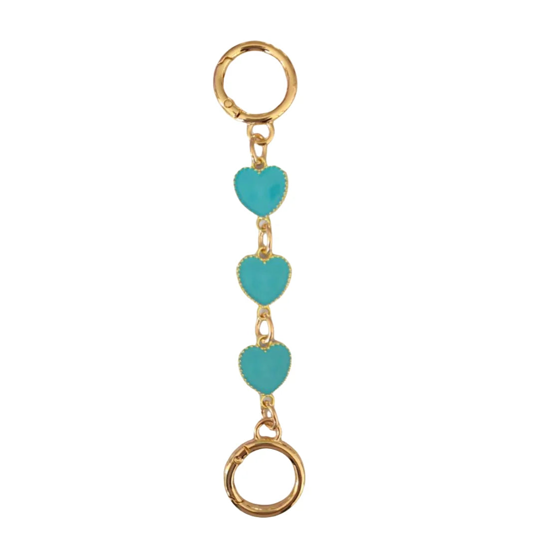 Gold-toned metal chain shoulder strap extension for handbags and clutches