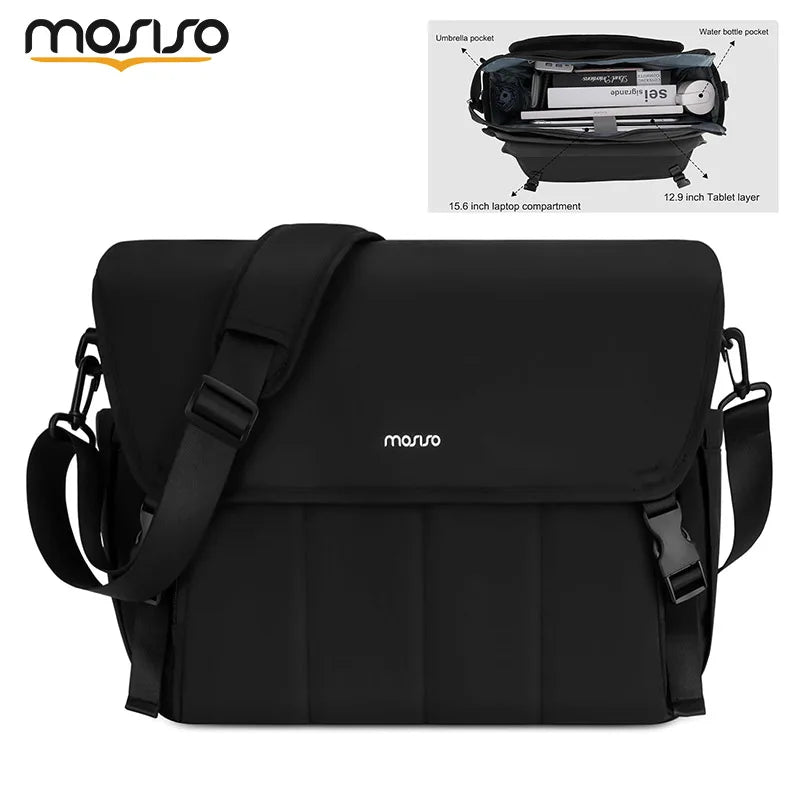 Housse premium noire pour MacBook Pro et Air avec organisation interne