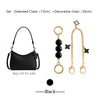 Black set of extended chain and decorative chain for bag and accessory decoration