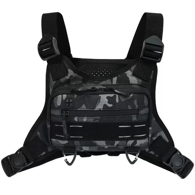 Sac de sport noir camouflage multi-usage pour activités de plein air