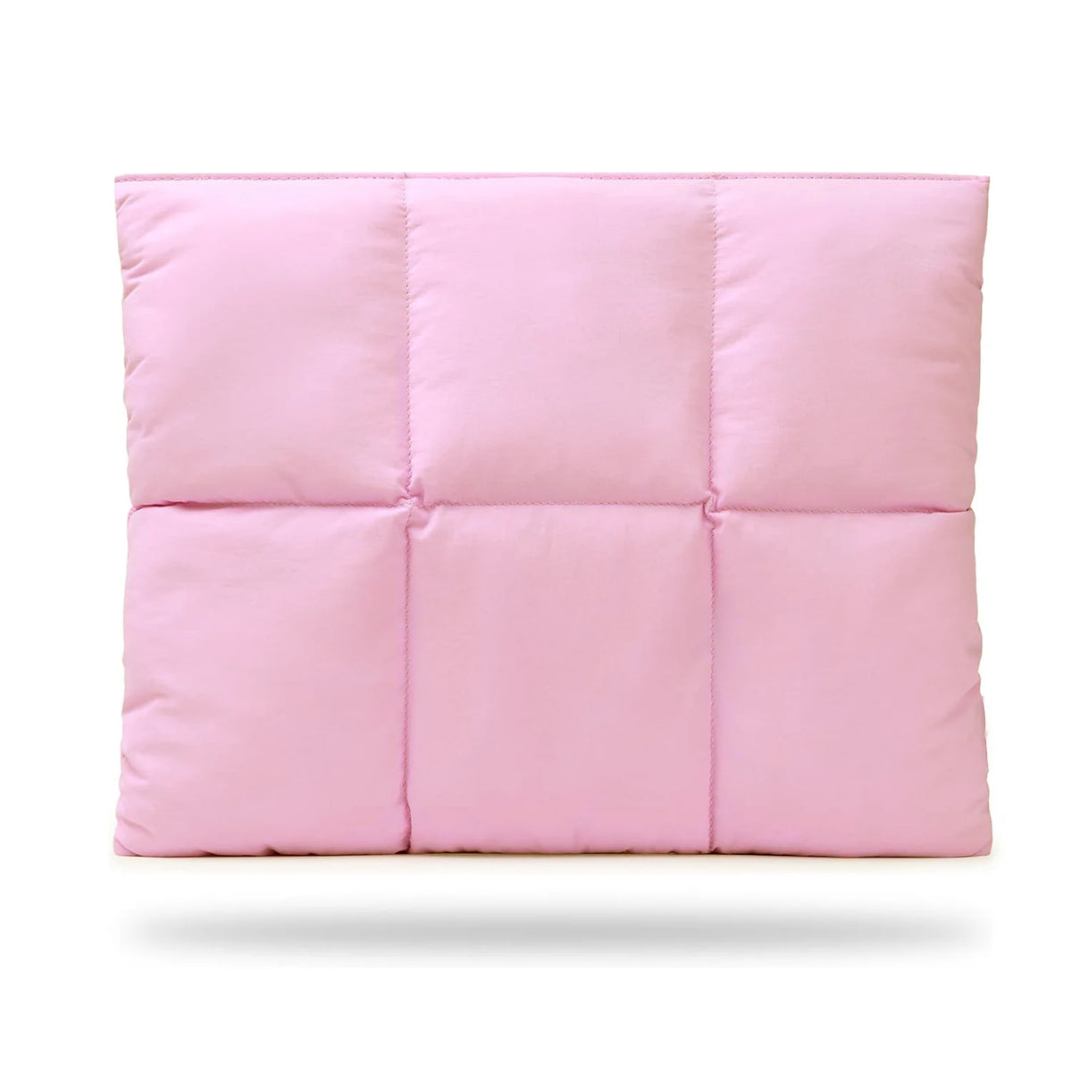 Housse rembourrée et matelassée rose pour protéger les ordinateurs portables et tablettes.