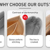 Comparison of bag organization features including inner pocket, single compartment, stitching, and zipper types.