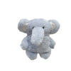 A soft gray plush elephant designed as a case for AirPods.