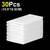 A stack of 30 self-sealing bubble mailer bags with protective cushioning, measuring 14.5x10.5cm.