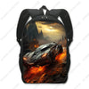 Unisex Racing Style Backpack for Travel and School