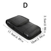 Black universal phone belt clip pouch shown from the top view.