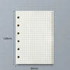 A7 Crocodile Ring Binder Notebook shown with dimensions 128mm by 86mm