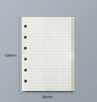 A7 Crocodile Ring Binder Notebook shown with dimensions 128mm by 86mm