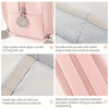 Pink multi-layer pencil case featuring a metal zipper, mesh pockets, and elastic pen slots.