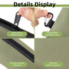 Close-up display of a multi-functional organizer tool kit bag showing heavy duty metal zipper, dependable carabiner clip, str
