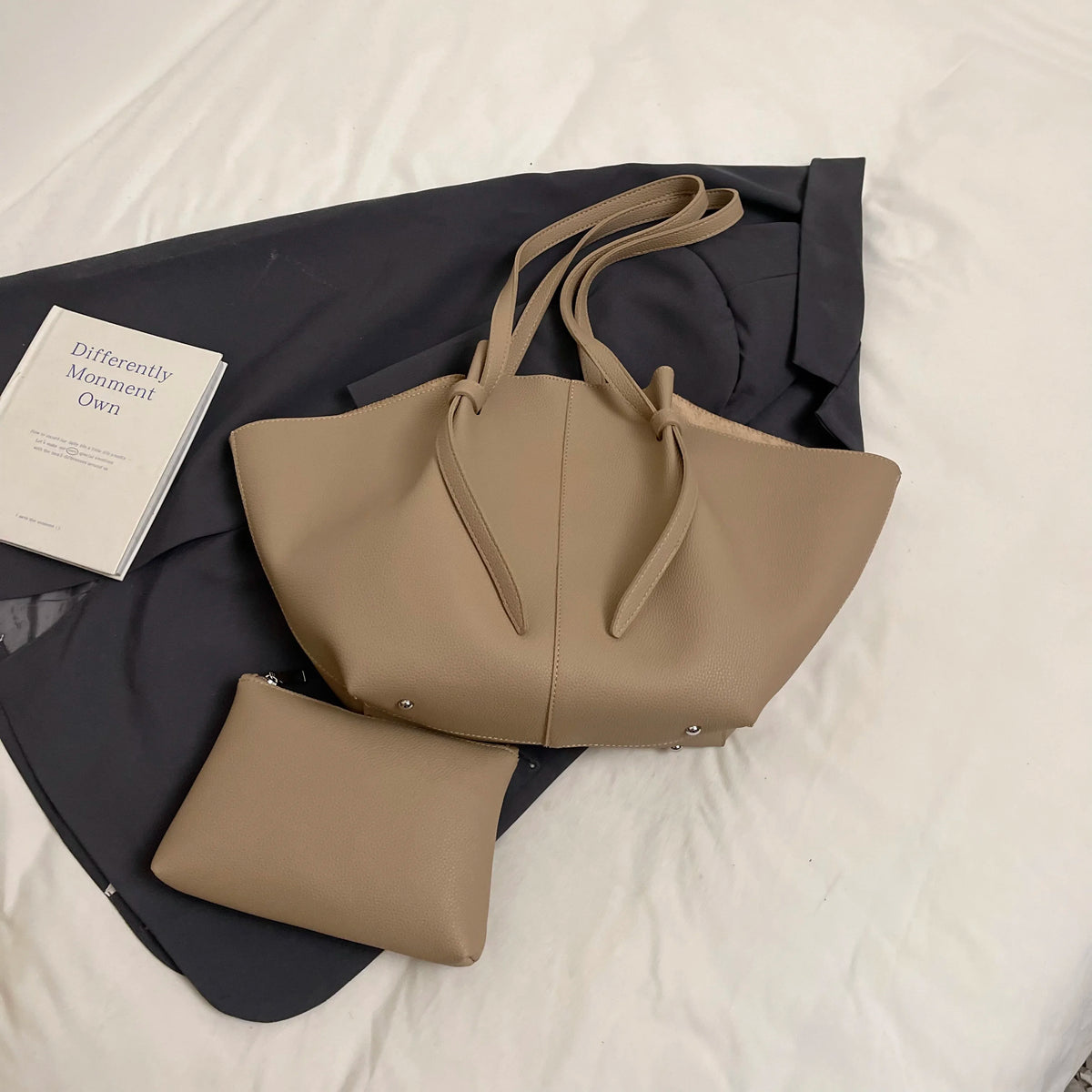 Luxury PU Leather Shoulder Tote Bag