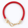 Red PU leather replacement bag strap with gold metal buckles