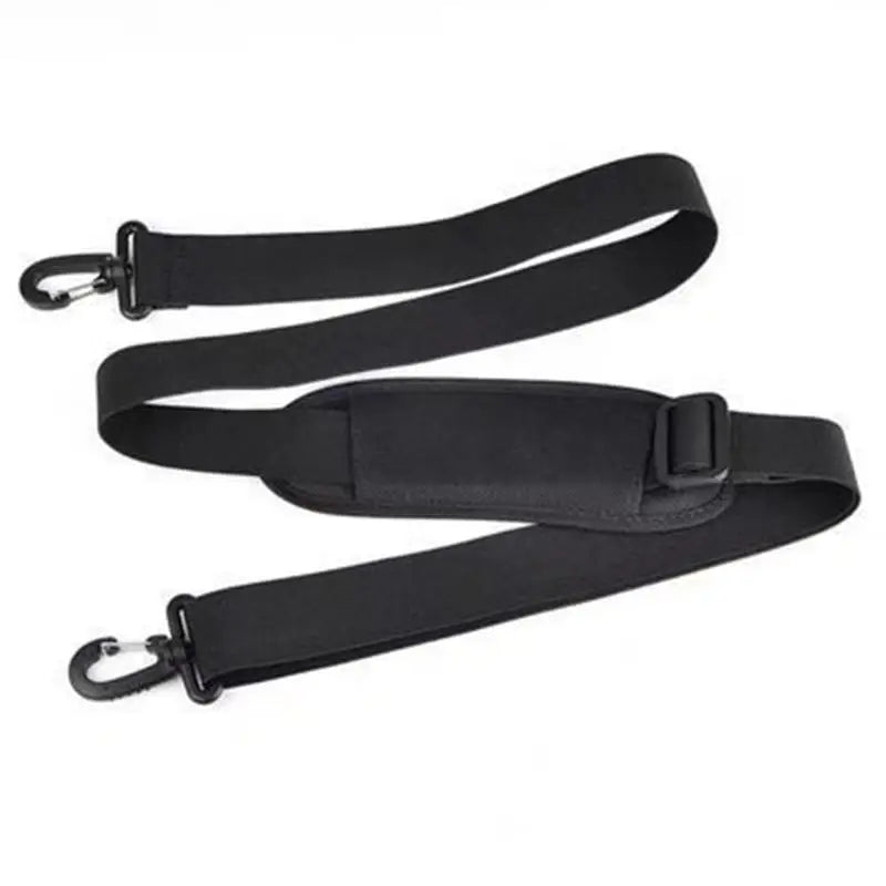 Black adjustable nylon shoulder strap for bags and briefcases