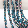 Strands of blue and purple AB faceted crystal glass beads for jewelry making