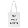 Sac de courses en toile blanche avec inscription noire : Ajoutez votre design