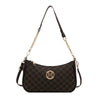 Bolso cruz negro vintage dorado con cadena dorada.