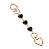 A delicate gold-toned metal chain shoulder strap extension for handbags and clutches.