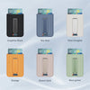 A collection of magnetic PU leather phone wallets in various colors including Graphite Black, Sky blue, Shan Gongbai, Orange,