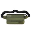 Olive green vintage style multifunctional chest bag with black strap