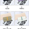 A collection of genuine cow leather bifold wallets in various colors including black purple grey yellow white green brown gul