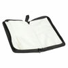 A black storage wallet case for 80 discs, featuring a white interior lining.
