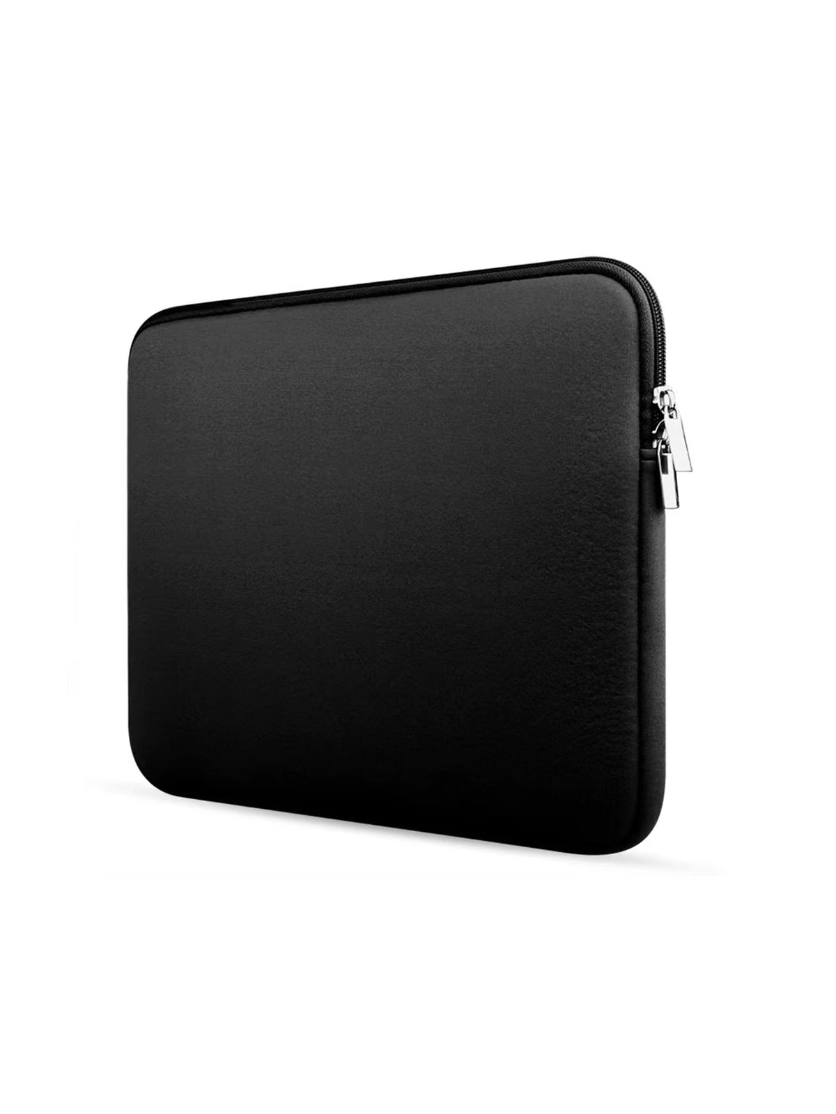 Black multi-size laptop sleeve with a zipper closure