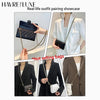 Showcase of outfit pairing featuring bags and replacement shoulder straps.