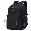 Sac à dos d'ordinateur portable noir suisse anti-vol, vue de l'arrière