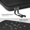 Black durable laptop sleeve featuring customized zippers and water-resistant 1600D polyester material
