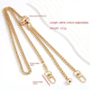 Correa de cadena metálica ajustable de color dorado con una cuenta de 23mm