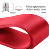 Red thick nylon fabric 4.8cm width band for luggage cross strap and bundling belt