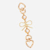 Gold metal purse chain strap for a crossbody bag