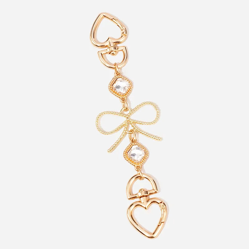 Gold metal purse chain strap for a crossbody bag