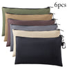 Six multi-functional organizer tool kit bags in various earth tones and shades