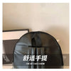 A black hedgehog-shaped PU backpack shown from the top, featuring Chinese text.