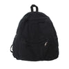 Black canvas fashion backpack designed for students and travel