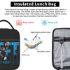 An insulated lunch bag showing its layers: high-density oxford cloth, 5mm pearl cotton, and a PEVA liner.
