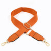 Orange canvas cotton bag strap with metal hooks